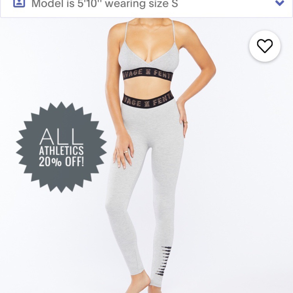 SALE 🛍 NWT Savage X Fenty Grey Leggings